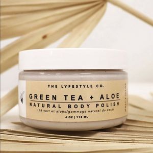 THE LYFESTYLE CO. GREEN TEA AND ALOE NATURAL BODY POLISH